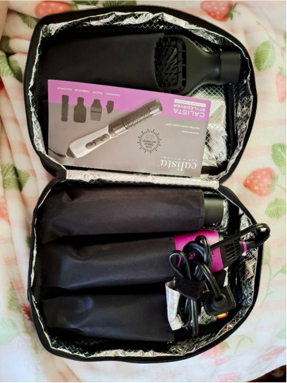 Calista StyleDryer Hair Tool One Size Black Purple set
